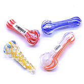 3.5" MIXED PATTERN DESIGN HAND PIPE | 1CT